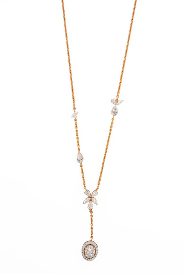 Elowen Drop Diamond Pendant