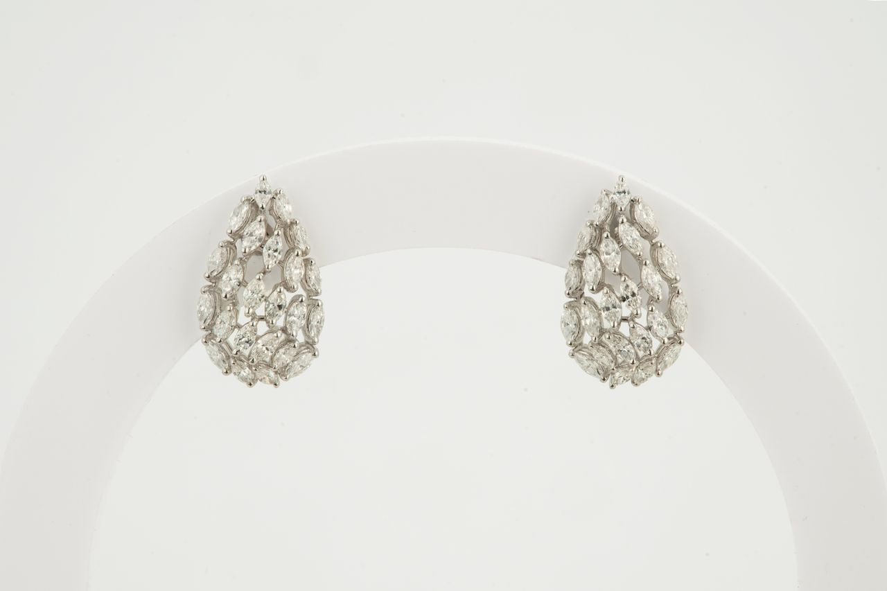 Virelle Drop Diamond Earrings