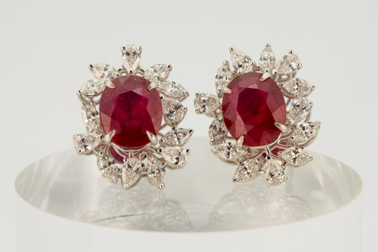 Ruby Bloom Diamond Studs