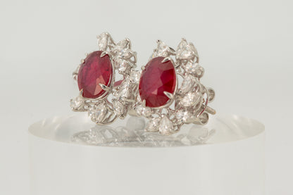 Ruby Bloom Diamond Studs