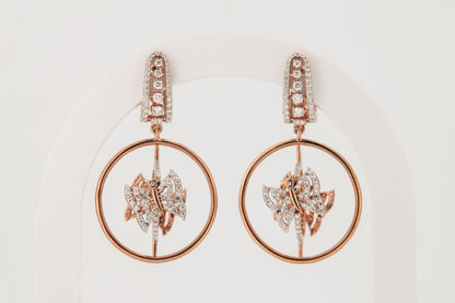 Élan Bloom Diamond Drop Earrings