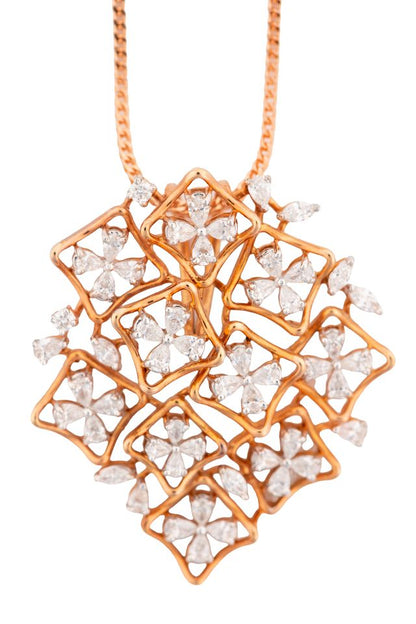 Mosaic Lumière Diamond Pendant