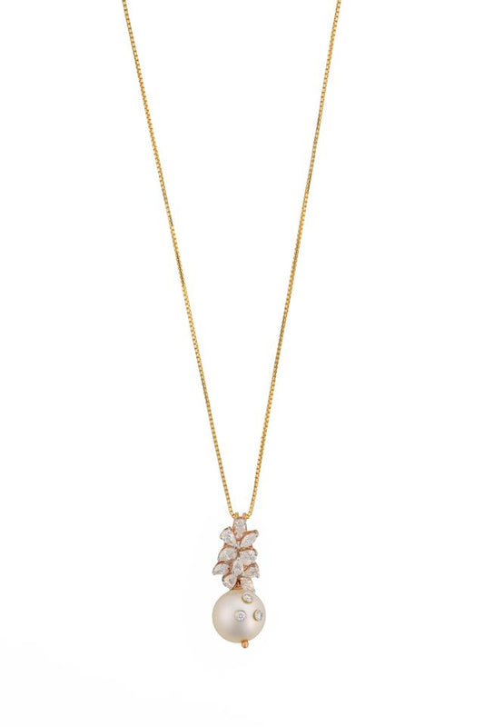 Pearl Cascade Diamond Pendant