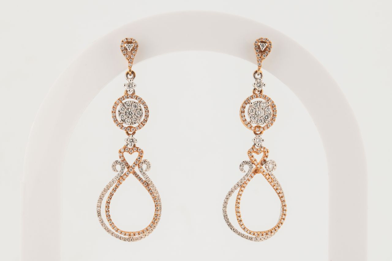 Eterna Grace Diamond Drop Earrings