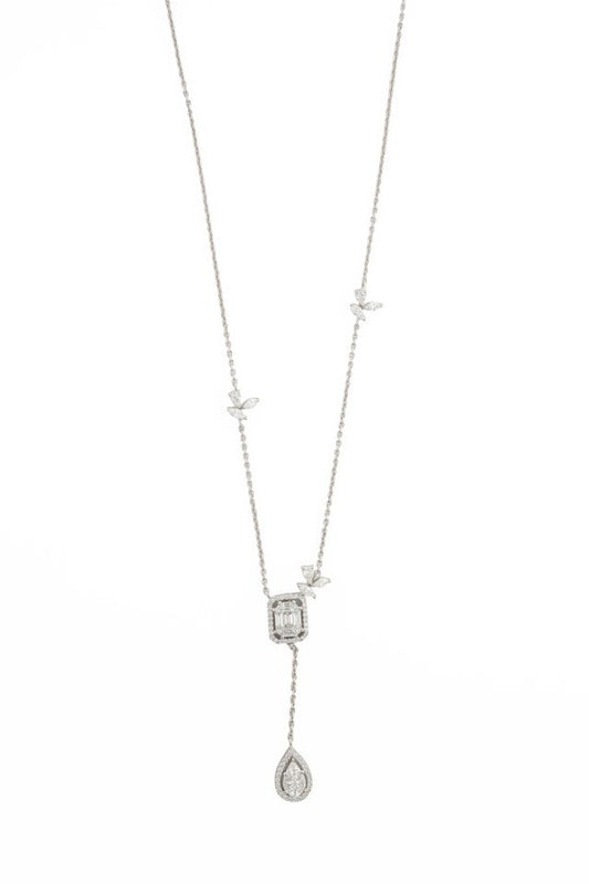 Linea Drop Diamond Necklace