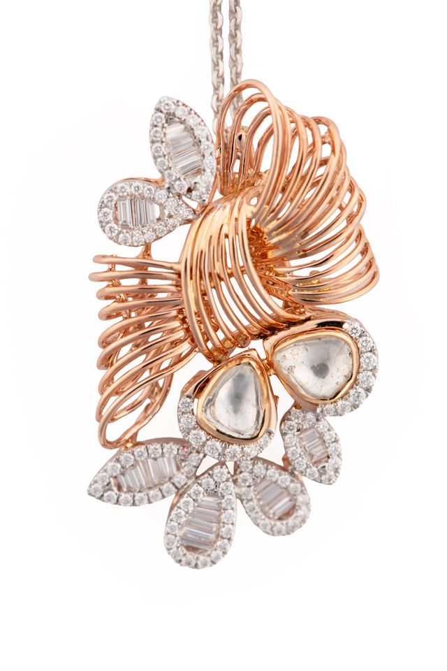 Aurelia Coil Diamond Pendant