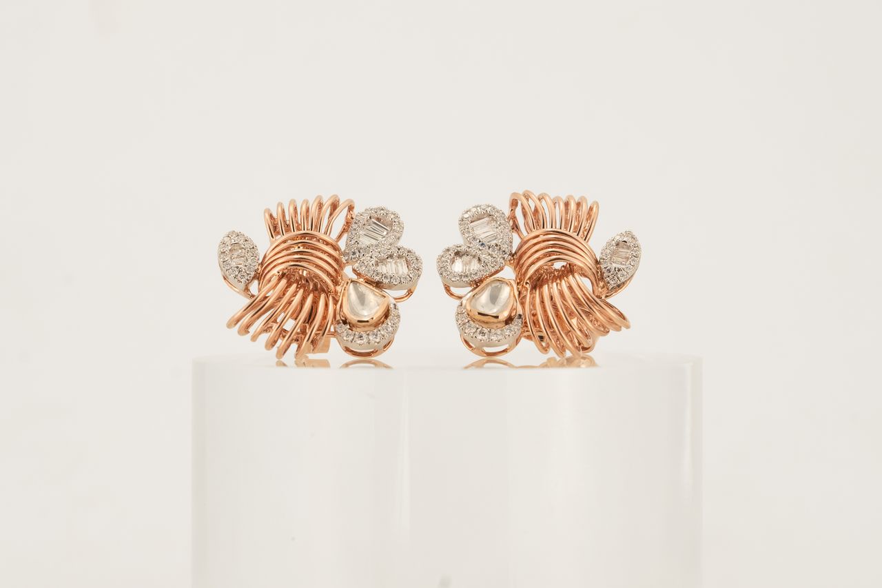 Aurelia Coil Diamond Studs