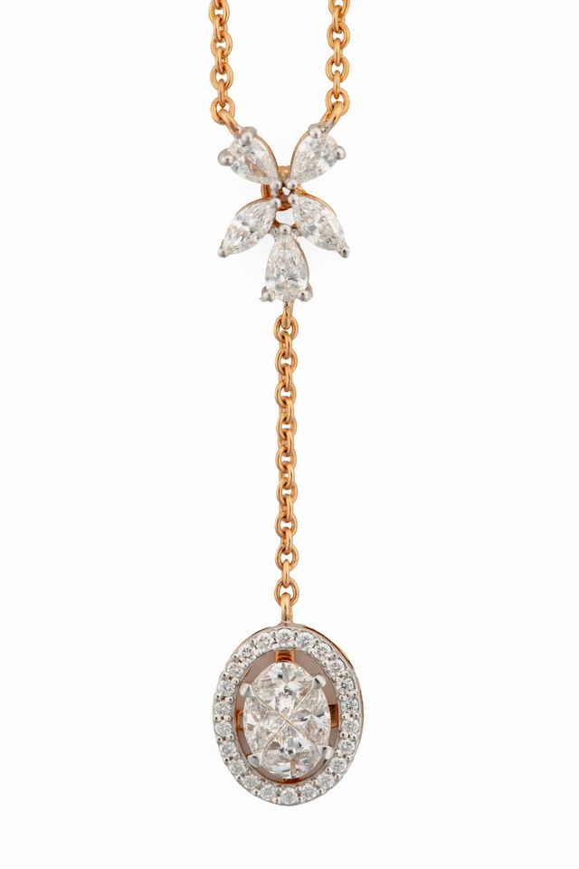 Elowen Drop Diamond Pendant